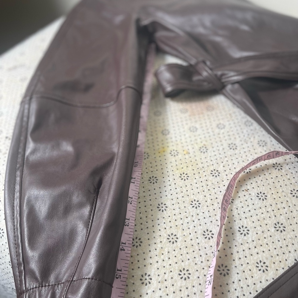 Banana Republic brown vegan leather jacket - Picture 7 of 8